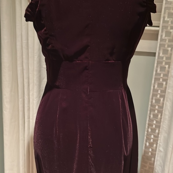 Shoshanna dark burgundy velvet evening gown - Picture 11 of 15
